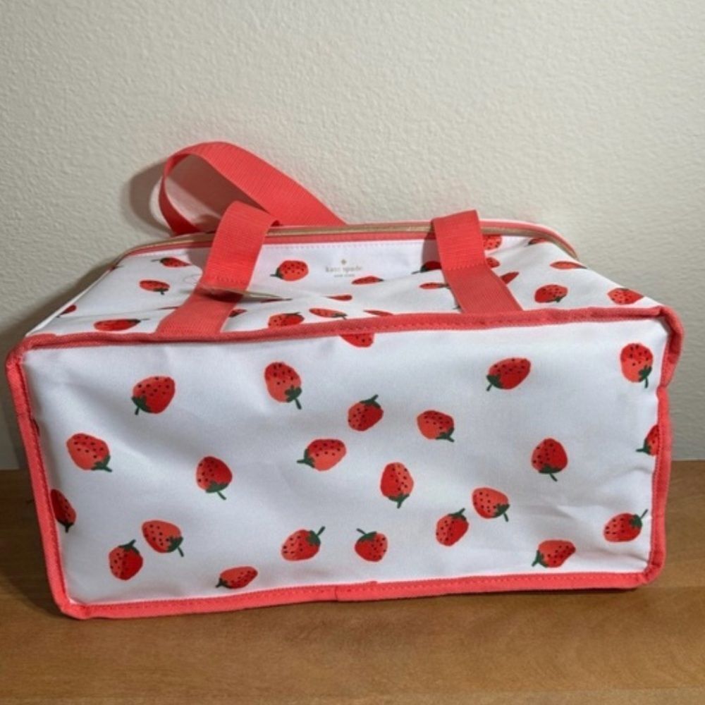 Kate Spade Strawberry Print Cooler Bag - Picture 4 of 4